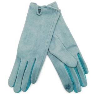 Дамски ръкавици в светло синьо-Зимни 