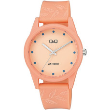 Цветен дамски часовник със силиконова каишка Q&Q - V08A-005VY