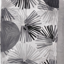 Елегантен дамски шал с принт в черно и бяло