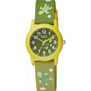 Детски часовник в зелено с костенурка Q&Q - VR99J008Y