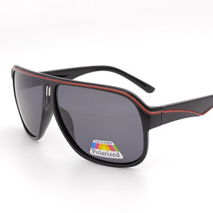 Мъжки слънчеви очила Carrera в черно и червено с поляризация
