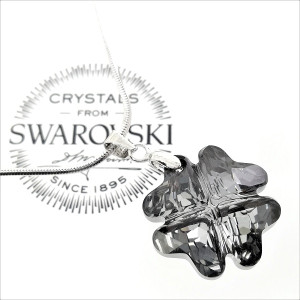 Колие Swarovski Crystal Детелина Silver Night